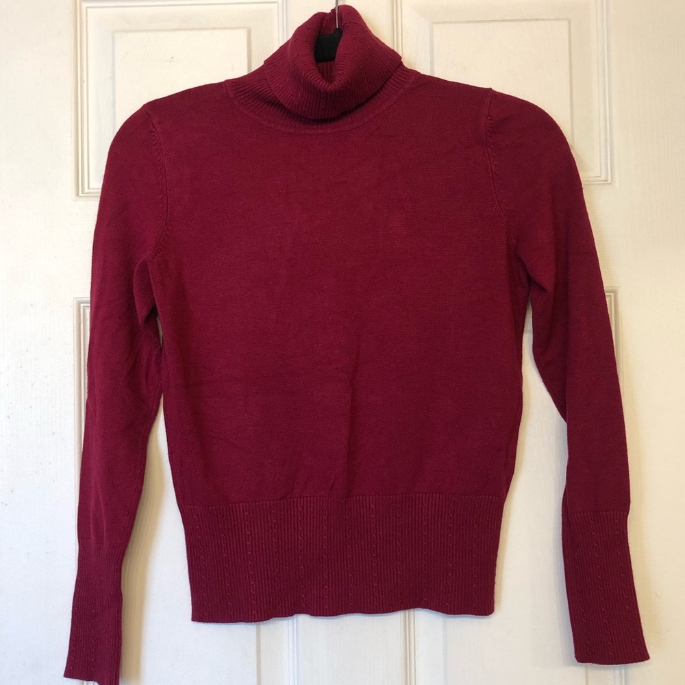 3/$10✨Merona Maroon Turtleneck Sweater